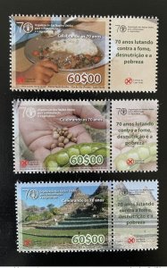 2015 Cape Verde Cape Verde Mi. 1035 - 1037 FAO WFO 70 years years anos-