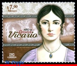 20-09 MEXICO 2020 YEAR OF LEONA VICAR, INDEPENDENCE HEROINE, FAMOUS PEOPLE, MNH