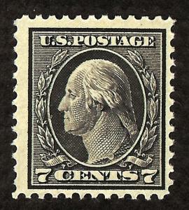 US Scott 507 7c Washington MINT NH OG VF Perf 11 Black 1917 ~ SCV $60.00