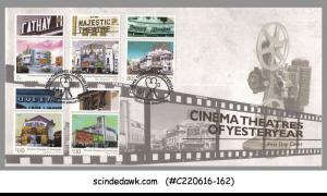 SINGAPORE - 2009 CINEMA THEATRES OF YESTERYEARS - 5V - FDC