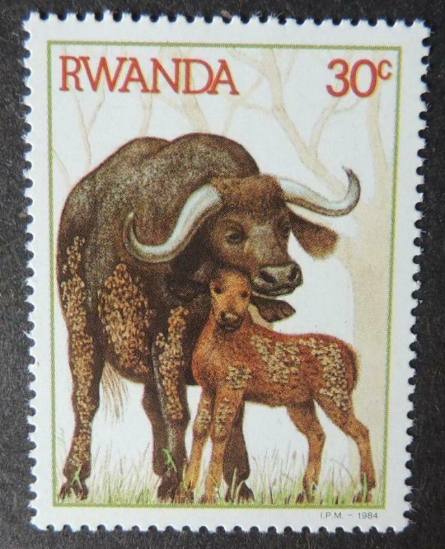 Rwanda 1984 animals buffaloe bovine 1v mnh 