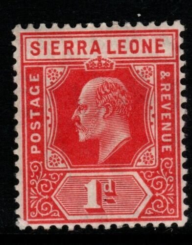 SIERRA LEONE SG100a 1907 1d RED MTD MINT 