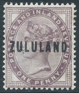 Zululand, Sc #2, 1d MH
