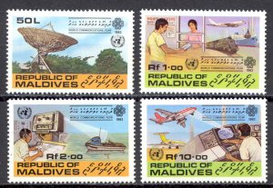 Maldive Islands Sc# 997-1000 MNH 1983 World Communications Year