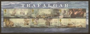 MS2580 2005 Trafalgar miniature sheet UNMOUNTED MINT/MNH