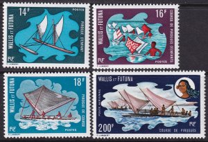 Wallis & Futuna 1972 Sc 179-81,C41 set MNH**