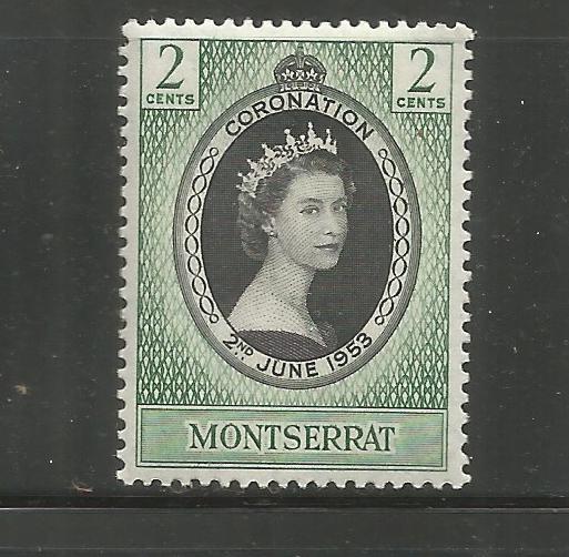 MONTSERRAT, 127, MNH, TYPE OF 1951 WITH PORTRAIT OF QUEEN ELIZABETH