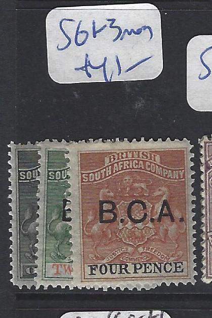 BRITISH CENTRAL AFRICA (PP1203B)   BCA OVPT ON RHODESIA SG 1-3  MOG