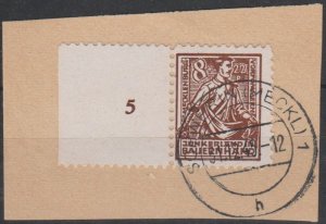 Mi: 24aa  used  1945  SBZ missing F in PF  Cat € 1000+