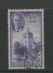 Barbados #224 VFU 1950  Single 48c Stamps