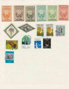 salvador mounted mint and used stamps ref 13099