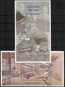 Guyana Stamp 3772-3773  - 100 Years of Aviation