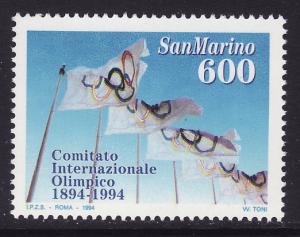 San Marino #1306 F-VF Mint NH ** IOC, flag