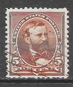 USA 223: 5c Grant, used, F-VF