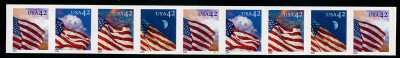 4235a US 42c Flags 24/7 SA coil, MNH PNC9 #P1111