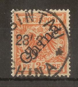 German PO's in China 1898 25pf SG5 Fine Used Cat£90