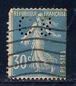 France Scott # 173, perfin G8, used