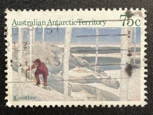 Australian Antartic Territory #L71 Used F/VF - 75c Coastline 1984 [W5.4.3]