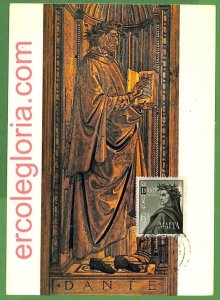 37229 - MALTA - MAXIMUM CARD - DANTE-