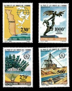 Togo 1985 - Peace and Human Rights - Set of 4 - Scott C510-513 - MNH