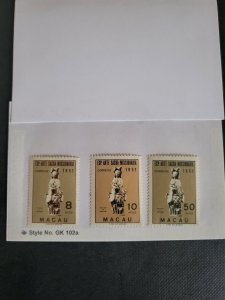 Stamps Macao Scott# 368-70  hinged