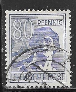 Germany 572: 80pf Laborer, used, F-VF