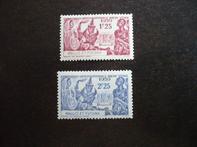 Stamps - Wallis & Futuna - Scott# 90-91 - Mint Hinged Set of 2 Stamps