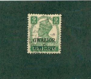 INDIA -GWALIOR STATE 102 USED  BIN$ 0.50