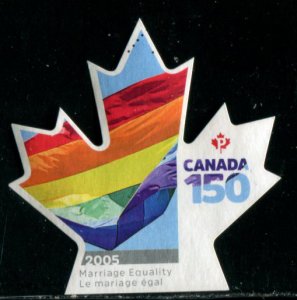 3007 Canada P Confederation 150th Anniv SA, used