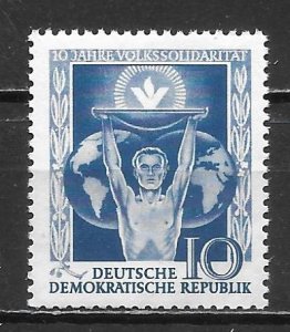 Germany DDR 258 Peoples' Solidarity single MNH (lib)