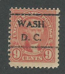 1927 USA Wash., D.C.  Precancel on Scott Catalog Number 641