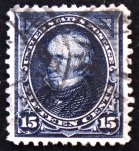U.S. Used Stamp Scott #274 15c Clay, Superb. Double Oval Cancel. A Gem!