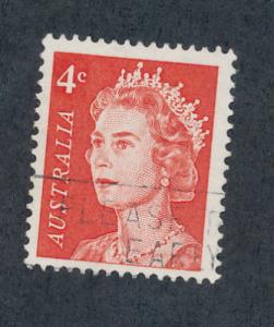 Australia  1966 Scott 397 used - 4c, Queen Elizabeth II