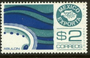 MEXICO Exporta 1117 $2P Abalone Unwmkd Fosfo Paper 1 MINT, NH. VF.