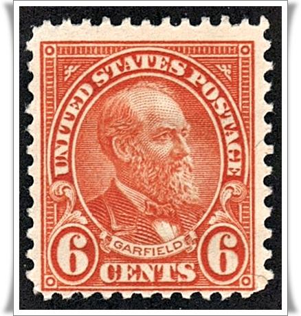 SC#638 6¢ Garfield (1926-28) MLH  
