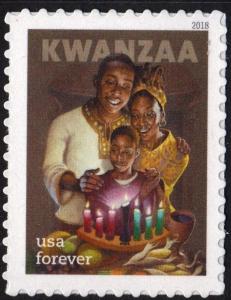 SC#5337 (50¢) Kwanzaa Single (2018) SA