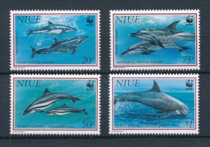 [112549] Niue 1993 Marine life dolphins WWF  MNH