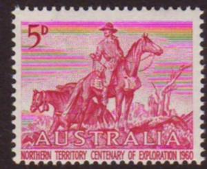 Australia 1960 Sc#336, SG#335, 5d Mauve Overlanders MNH.