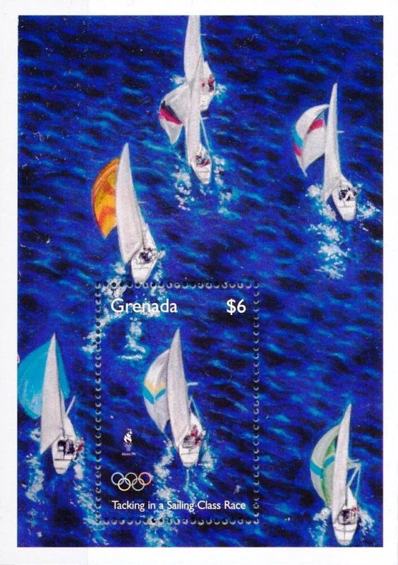 Grenada 1995 MNH Stamps Souvenir Sheet Scott 2457 Sport Olympic Games Sailing