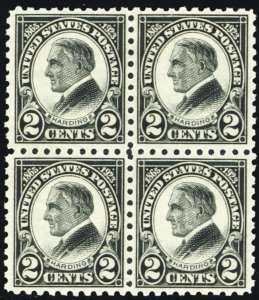 612, Mint VF NH Block of Four Stamps CV $130 -- Stuart Katz