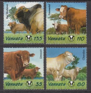 Vanuatu 820-823 Cows MNH VF