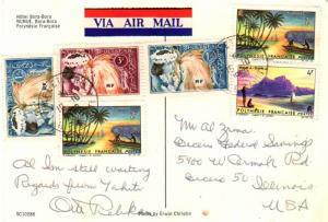 French Polynesia 1966 Postal History
