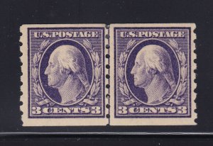 394 Linepair VF OG previously hinged with nice color cv $ 425 ! see pic !