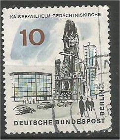 BERLIN, 1965, used 10pf Kaiser Wilhelm, Scott 9N223