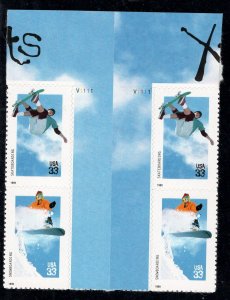 UNITED STATES SC# 3321-24 VERT. GUTTER PL# BLK/4 VF/NH