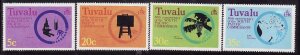 Tuvalu-Sc#146-9- id7-unused NH set-Insects-Butterflies-1980-