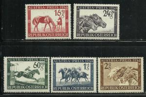 Austria # B179-83, Mint Hinge
