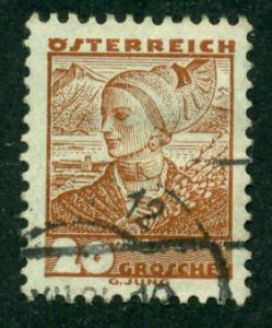 Austria 1934 #361 U SCV(2018)=$0.25