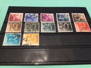 Great Britain Postage due stamps 1982 used to £5  Ref 57770