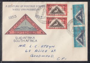 South Africa Scott 193-4 FDC - Postage Stamp Centennial T6-4